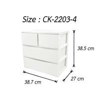 ราคา ลิ้นชักเก็บของ ลิ้นชักเก็บเอกสาร ลิ้นชัก 3 ชั้น 4 ช่อง KEYWAY No CK2203 4 (17658226381)