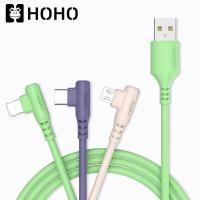 ราคา HOHO สายชาร์จ 3in1 ใช้สำหรับ iPhone Micro USB Type C Liquid data cable Android LIghtning charging หัวชาร์จ 3 หัว สายชาร์จซิลิโคน Macaron ชาร์จเร็ว สี Pastel น่ารักสดใส Type C Micro USB (14068957890)