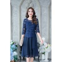 ราคา ชุดเดรสลูกไม้ออกงาน ชุดเดรสสวย สวยมากๆ ค่ะ ชุดแซก ออกงาน สีกรม ชมพู ฟ้า ดำ ม่วง เดรสออกงาน เดรสไปงาน M 3XL ทรงเอ ราตรี สั้น (14331145018)