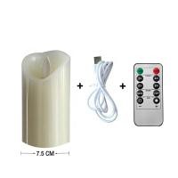 ราคา SS เทียนใส่ถ่าน led เทียนไฟฟ้า led เทียนไฟฟ้า เทียน led ชาร์จได้ สามารถควบคุมระยะไกลได้ เทียนไฟฟ้า พระ เทียนไฟฟ้า led (21130197496)
