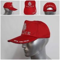 ราคา หมวกตำรวจ สีแดง ปักตรา แผ่นดิน POLICE ธงชาติไทย หลังปัก ROYAL THAI POLICE (20749379138)