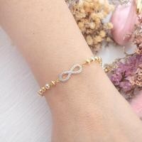 ราคา พร้อมส่ง สร้อยข้อมืออินฟินีตี้งานทอง24K งานทองคำขาว 18K หลายแบบ ประดับเพชร งานสวย ความหมายดี สร้อยข้อมือใส่ออกงาน ใส่เที่ยว ไม่ลอก ไม่ (5322540488)