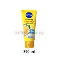 ราคา Nivea นีเวีย เซรั่มบำรุงผิวกาย เอ็กซ์ตร้า ไบรท์ ซูเปอร์ซี วิตามิน เซรั่ม SPF 50 PA 320ml 70ml (17002345609)