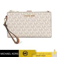 ราคา กระเป๋าคล้องมือ Michael Kors 35F8GTVW0L Jet Set Travel Double Zip Wristlet VANILLA (20446047408)