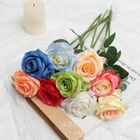 ราคา ช่อดอกไม้ดอกไม้ประดิษฐ์กุหลาบ1ชิ้นดอกไม้ปลอม50ซม สำหรับในร่มสวนแจกันตกแต่งบ้านตกแต่งงานแต่งงานกลางแจ้ง (20402435849)