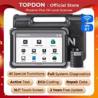 ราคา Topdon Phoenix Plus เครื่องมือวินิจฉัยรถรถยนต์เครื่องมือสแกนการเข้ารหัส ECU เครื่องสแกน OBD2แบบสองทิศทาง VAG สำหรับการทดสอบการใช้งานรับประกันหนึ่งปี (19653002774)