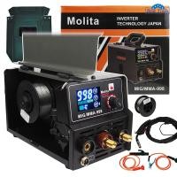 ราคา MOLITA ตู้เชื่อม 2 ระบบ MIG MMA 998A รุ่นใหม่ล่าสุด จอ LCD INVENTER MIG ตู้เชื่อมมิกซ์ ตู้เชื่อมไฟฟ้า ไม่ใช้แก๊สCO2 ลวดฟลักซ์คอร์ แถมลวด1 ม้วน สีเทา (20986323498)