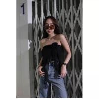 ราคา เสื้อครอปเกาะอกกุหลาบแมงกระพรุน รุ่นฮิต สุดแซ่บ (19399508980)