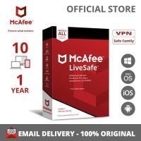 ราคา McAfee Live Safe Unlimited 1 Year 1 Year License (7994640371)