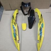ราคา sonic new โซนิคตัวใหม่ ชุดสีมอเตอร์ไซค์ กาบรถ เฟรมรถ แฟริ่งรถ สีดำเหลือง ติดลายสีเหลือง ยกชุด5ชิ้น (18455566935)