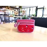 ราคา พร้อมส่ง กระเป๋าสตางค์ กระเป๋าใส่เหรียญ กระเป๋าผ้าแฮนด์เมด Handmade 2 ช่องซิป 3 ช่อง ทรงแบน ใส่บัตร ใส่แบงค์ ใส่เหรียญ ลายเยอะ (17206293780)