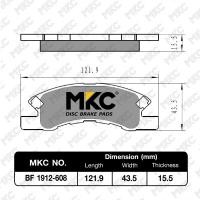 ราคา ผ้าเบรคหน้า หลัง MITSUBISHI ATTRAGE แอททราจ MIRAGE มิราจ 1 2L ปี 2013 2019 ผ้าเบรค MKC (13042776864)