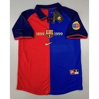 ราคา เสื้อบอล ย้อนยุค บาร์เซโลน่า 1999 เหย้า Retro Barcelona Home ครบ 100 ปี 1899 1999 เรโทร คลาสสิค (20504841874)