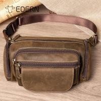ราคา EDERN กระเป๋าคาดเอวหนังวัวความจุขนาดใหญ่สำหรับผู้ชายกระเป๋าคาดเอวหนังแท้ย้อนยุคกระเป๋าคาดหน้าอกกระเป๋าเข็มขัดลำลองธุรกิจกระเป๋าคาดเอวผู้ชาย (20251242369)