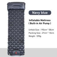 ราคา กลางแจ้ง Sleeping Pad ที่นอน Built In ปั๊ม Ultralight Air Cushion Travel พร้อม Headrest สำหรับเดินทางเดินป่า (21171210162)