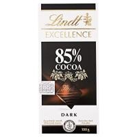 ราคา Lindt Excellence COCOA 85 100 g ลินด์ เอ็กเซลเลนซ์ ดาร์กช็อกโกแลต 85 100 กรัม 1 กล่อง (11888019029)