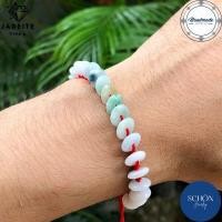 ราคา HJA BI A3K กำไลหยก 3 สี หยกบีดิส ฮกลกซิ่ว ด้ายแดง มงคล ฟรีไซส์ บีดิส 9 มิล หยกพม่า กำไลข้อมือ กำไลหินมงคล หินนำโชค ข้อมือหินมงคล (16298278632)