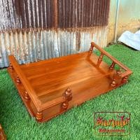 ราคา HNGM หิ้งพระ หิ้งพระไม้สัก หิ้งพระหน้าเหลี่ยม หิ้งพระหน้าเหลี่ยมไม้สักติดผนัง สีย้อม ราคาส่ง (17432597630)