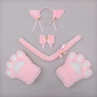 ราคา ถุงมือแมว ชุด 5 ชิ้น คอสเพลย์แมว หูแมว หางแมว อุ้งมือแมว น่ารัก (17596075376)