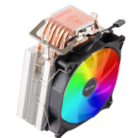 ราคา MINGSU 12CM 6 ท่อทองแดงหม้อน้ำ CPU Mute 1700AMD2011 คอมพิวเตอร์เดสก์ท็อปทั่วไป Cooling CPU ลม พัดลมระบายความร้อน CPU ARGB X58 X79 X99CPU散热风扇 (20289897524)