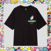 ราคา เสื้อยืดคุณภาพดี แท้ Uniqlo x Billie Eilish x Murakami W Black 2 Tee (20239003809)