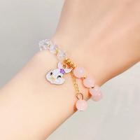 ราคา สร้อยข้อมือ กำไลแขนคริสตัล V4 กำไล1 เส้น 2สี จี้การ์ตูนน่ารักๆ สายยืดตามข้อมือ พร้อมส่งจากไทย (16901944145)