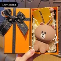 ราคา พวงกุญแจรถยนต์ลายหมีบราวน์ไลน์เฟรนด์บราวน์คอนนี่กระต่ายของแท้กระเป๋าใส่เหรียญและกุญแจเก็บหูฟังน่ารัก (20504337538)