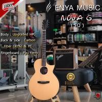 ราคา โค้ดส่วนลด กีต้าร์โปร่ง กีต้าร์โปร่งไฟฟ้า Enya NOVA G สีดำ กีต้าร์ ขนาด 41 นิ้ว วัสดุคาร์บอนไฟเบอร์ ทัชชิ่งจับง่าย เสียงดี พร้อมกระเป๋า (20883992133)