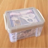 ราคา ชุดเย็บผ้าพกพาชุดกล่องเครื่องมือเย็บผ้า ชุดเข็มด้าย อุปกรณ์เย็บผ้า แบบสามชั้น (20049533170)