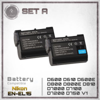 ราคา แบตกล้อง Nikon EN EL15 สำหรับกล้อง Nikon DSLR D500 D600 D610 D600E D800 D800E D810 D7000 D7100 D7200 D750 (20568892733)