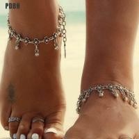 ราคา PDBH กำไลข้อมือลายดอกไม้เงินแบบโบราณสร้อยข้อมือข้อเท้ากระดิ่งขนาดเล็กเครื่องประดับสร้อยข้อเท้า1ชิ้น (12278555360)