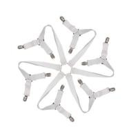 ราคา พร้อมส่ง สายรัดที่นอน สายรัดมุมเตียง สายรัดผ้าปูที่นอน แบบมียางรอง 4ชิ้น 4มุม 6มุม Bed Clip Bed Sheet Straps (20971207131)