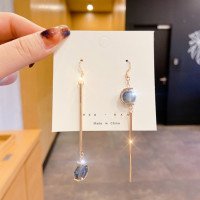 ราคา Korean Fashion Pearl Tassel Rhinestone Temperament Earrings Female 2023 New Exquisite Earrings Gift (19470917604)