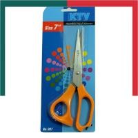 ราคา กรรไกร KTV กรรไกรสแตนเลส ขาส้ม คม ขนาด 5 6 7 8 9 นิ้ว กันไก พร้อมส่ง UBMarketing (17382405191)