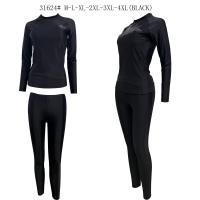 ราคา พร้อมส่ง 31624 ชุดว่ายน้ำผู้ใหญ่แบบ 2 ชิ้นแขนยาวขายาว (19296208579)
