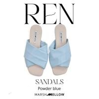 ราคา REN BASIC รองเท้าแตะสายหน้าไขว้ หนัง pu นุ่มนิ่ม (21237474807)