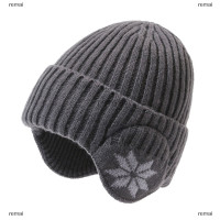 ราคา remai หมวกไหมพรมมีที่ปิดหูสำหรับผู้ชายและผู้หญิง ใหม่หมวกถักหมวกแฟชั่นมีที่ปิดหูสำหรับฤดูหนาว (20858542604)