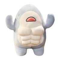 ราคา Muscle Shark Cartoon Muscle Shark Stuffed Ocean Whale Fish Toy 17 7in Shark Plush Pillow Soft Whale Shark Plushie Ocean Animals Dolls Birthday Christmas Gifts usual (19839440910)