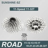 ราคา SUNSHINE จักรยานเสือหมอบตลับน้ำหนักเบาพิเศษเฟือง11 28 32 34 36T ความเร็ว11 12 (10324308475)