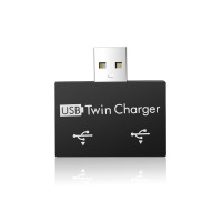 ราคา 1 Piece USB Hub to 2 Port Charger Hub Adapter USB Splitter Portable Dual USB Charging Extender for Phone Computer White (19011316826)