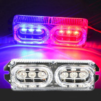 ราคา ไฟไฟเบรค LED มอเตอร์ไซค์สี6ดวง LED 12V แฟลชไฟเบรครถยนต์ไฟเตือนไฟท้ายกลางวัน1ชิ้น (21098840136)