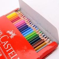 ราคา FABER CASTELL สีไม้สามเหลี่ยมยาว 24 สี TRI COLOUR FABER CASTELL 24 (802176333)