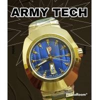 ราคา นาฬิกาชาย ARmy tech นาฬิกาผู้ชาย นาฬิกาข้อมือระบบควอทซ์ STANLESS STEELแสดงวันที่ กันน้ำ100 New (13333763536)