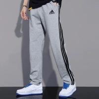 ราคา พร้อมส่ง Adidasกางเกงขายาวกางเกงกีฬาขายาวผู้ชายและผู้หญิงกางเกงกีฬาขาตรงระบายอากาศ (17784378621)