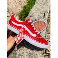 ราคา Vans แวนส์ รองเท้าผ้าใบ ใส่ได้ทั้งหญิงและชาย สีแดง มีไซส์36 45 พร้อมส่ง (18880264180)