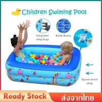 ราคา สระว่ายน้ำ ของแท้100 swimming pool Cartoon spit pool สระว่ายน้ำเป่าลม2ชั้น สระน้ำเป่าลม ขนาดใหญ่ สระน้ำเด็กเแบบเป่าลม ทรงสี่เหลี่ยม สระว่ายน้ำเติมลม สระน้ำครอบครัว สีฟ้าการ์ตูน สระว่ายน้ำปลอดสารพิษ MY