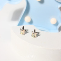 ราคา earika earrings shiny unicorn stud ต่างหูแป้นม้ายูนิคอร์น เงินแท้ เหมาะสำหรับคนแพ้ง่าย (21224909516)