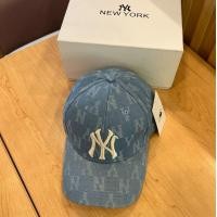 ราคา หมวกแฟชั่น NY หมวกแก๊ป ผ้ายีน ปักลายนูน A122 (20368886382)