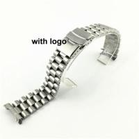 ราคา For Seiko Solid Stainless Steel Band 20mm 22mm Mens Sports Strap srpd skx007skx009 SRPD63K1 jubilee Curved End celet (20809500592)