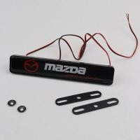 ราคา สำหรับไฟเครื่องหมาย Mazda สัญลักษณ์ด้านหน้ารถไฟตะแกรงโลโก้ MAZDA หลอดไฟ LED ตกแต่งปุ่มแอร์แต่งรถสำหรับ Mazda Auto (18496255318)